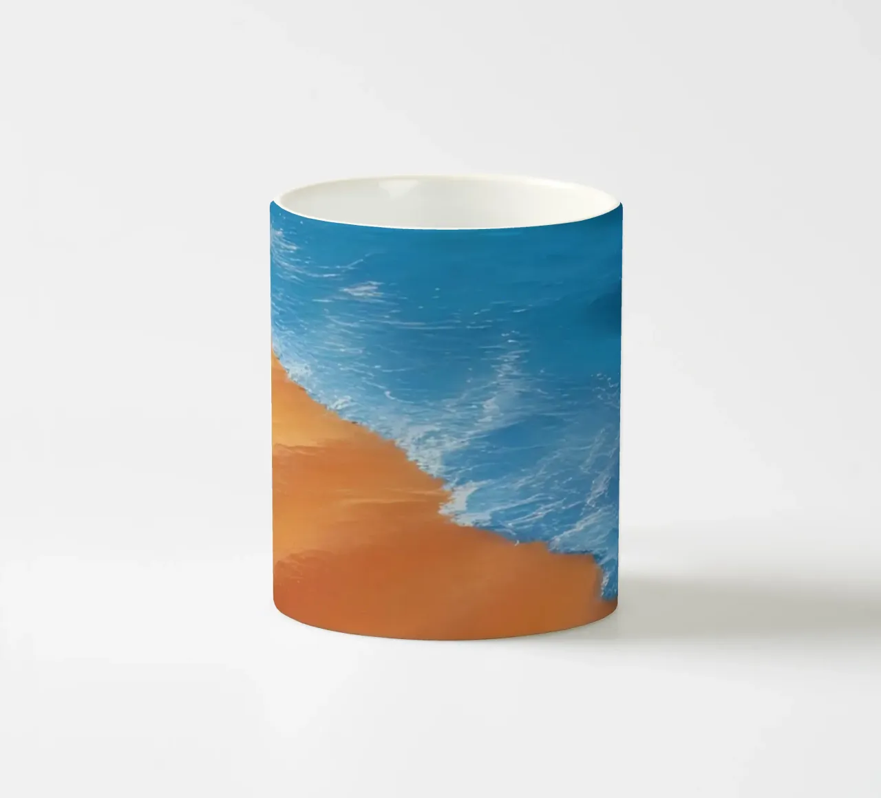 Orizzonte spiaggia e oceano tazza in ceramica da DesignDoodle