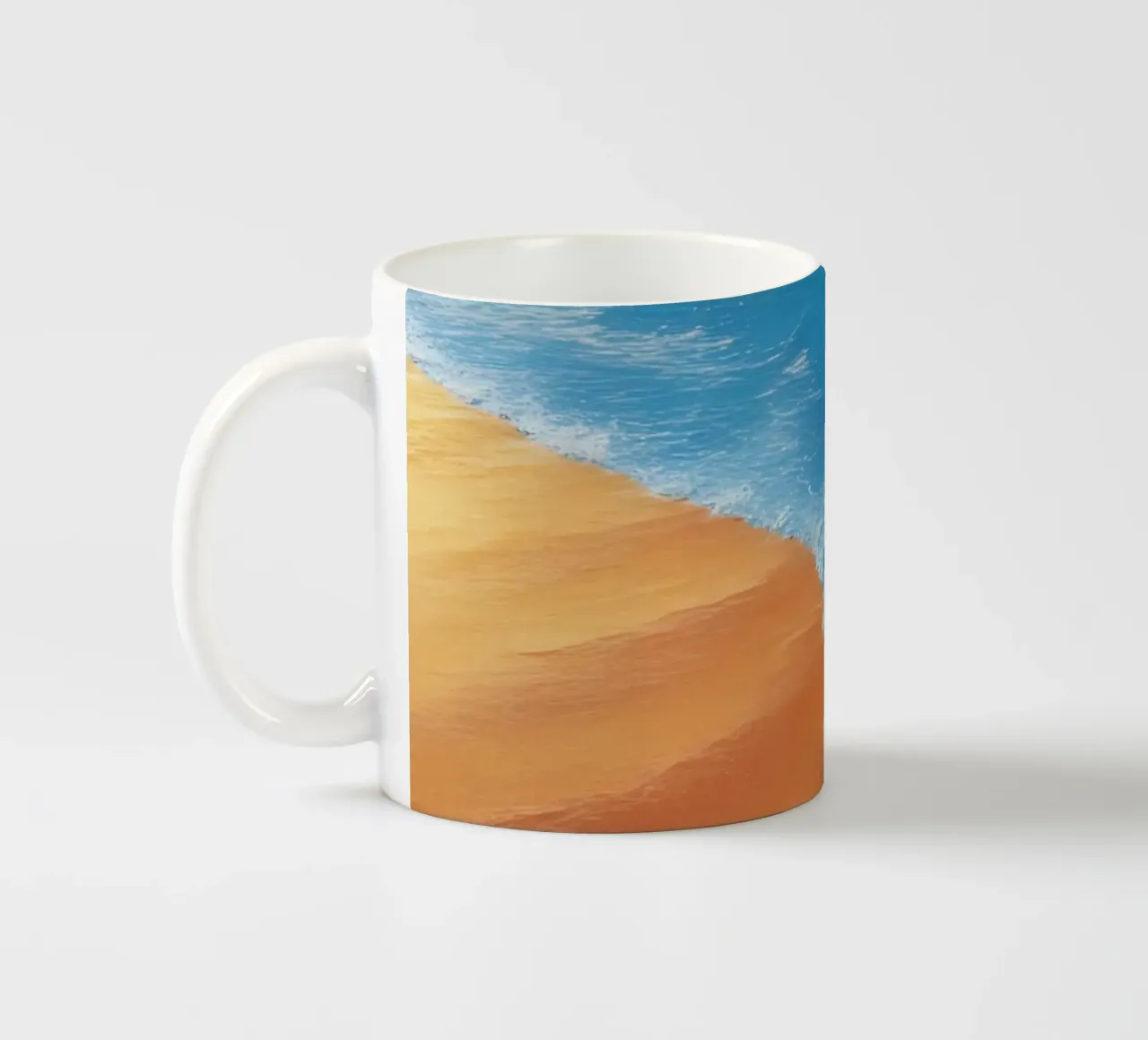 Orizzonte spiaggia e oceano tazza in ceramica da DesignDoodle