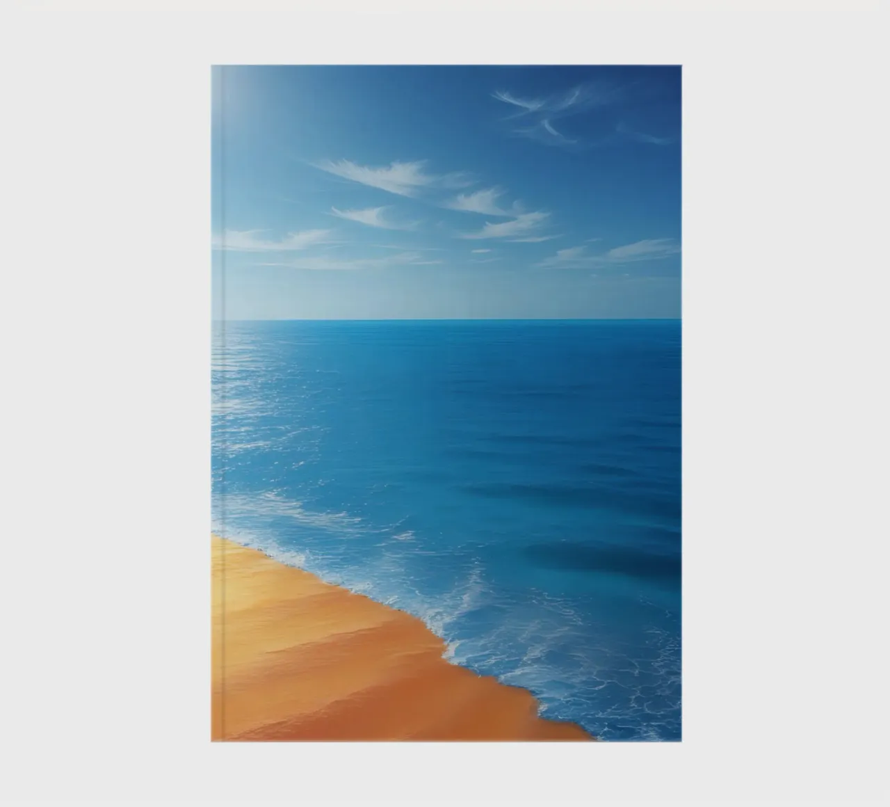 Orizzonte spiaggia e oceano diario da DesignDoodle