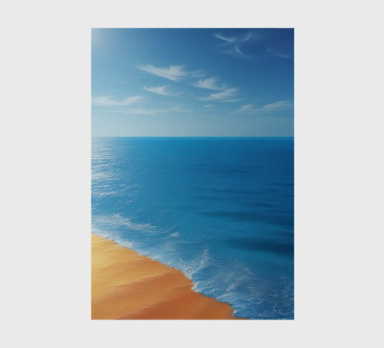 Orizzonte spiaggia e oceano diario da DesignDoodle