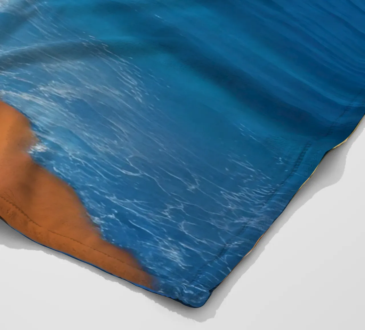 Orizzonte spiaggia e oceano coperta in pile da DesignDoodle