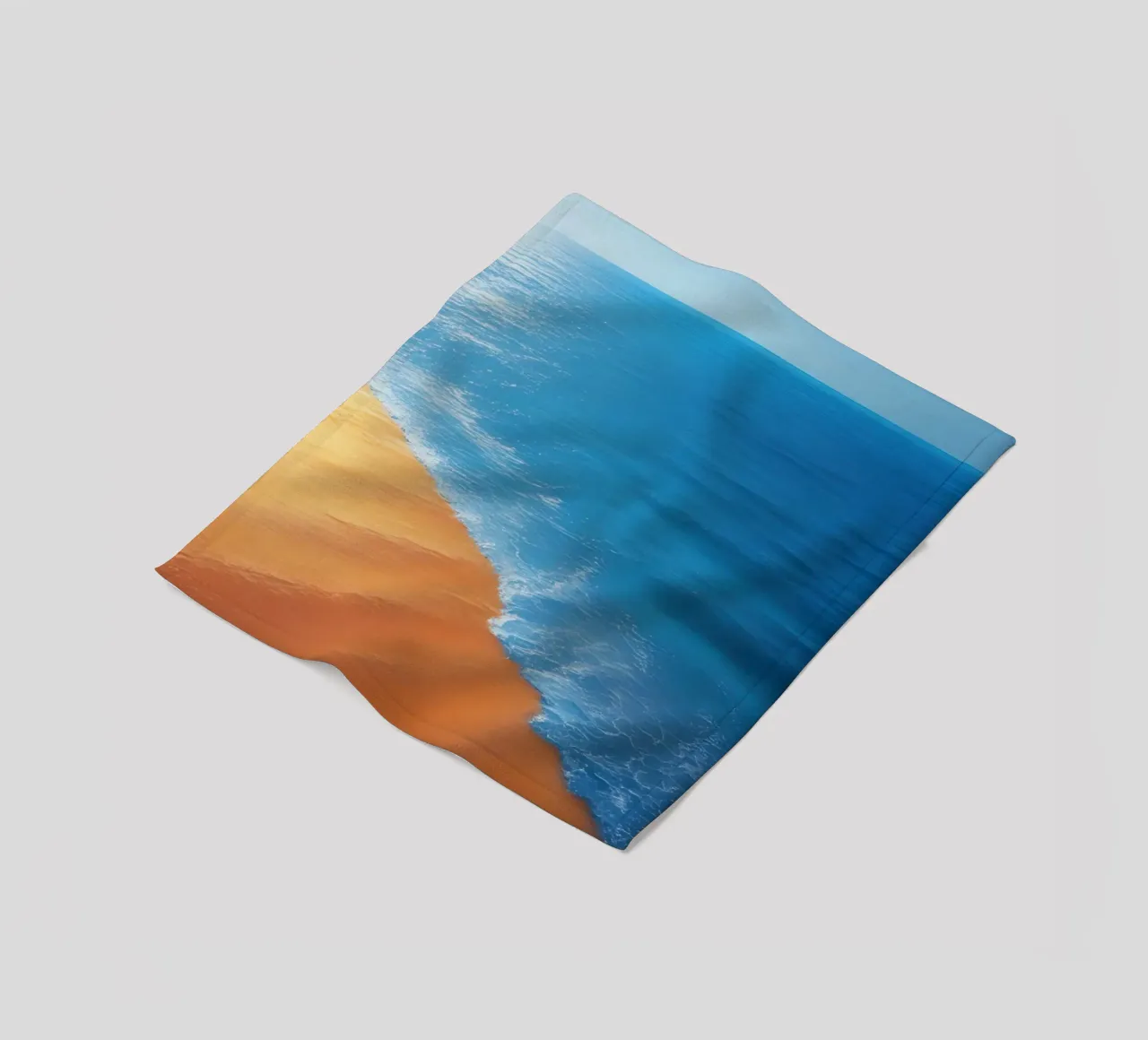 Orizzonte spiaggia e oceano coperta in pile da DesignDoodle