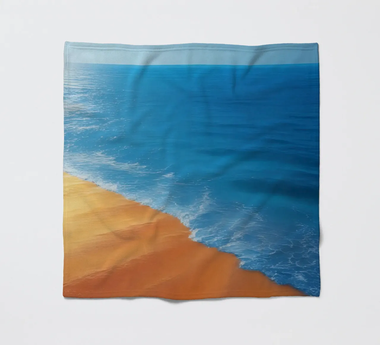 Orizzonte spiaggia e oceano coperta in pile da DesignDoodle