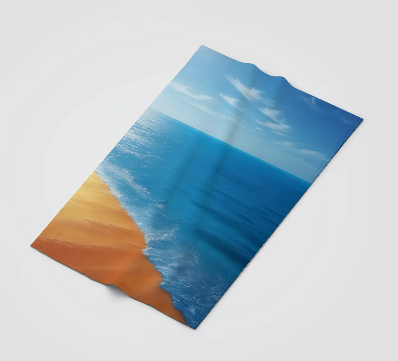 Orizzonte spiaggia e oceano coperta in pile da DesignDoodle