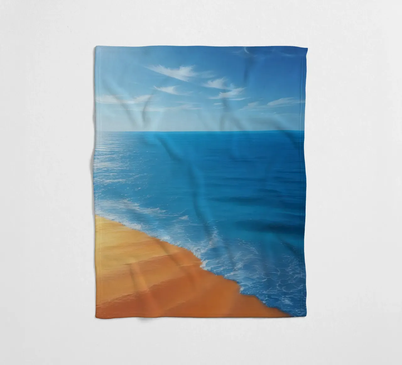 Orizzonte spiaggia e oceano coperta in pile da DesignDoodle