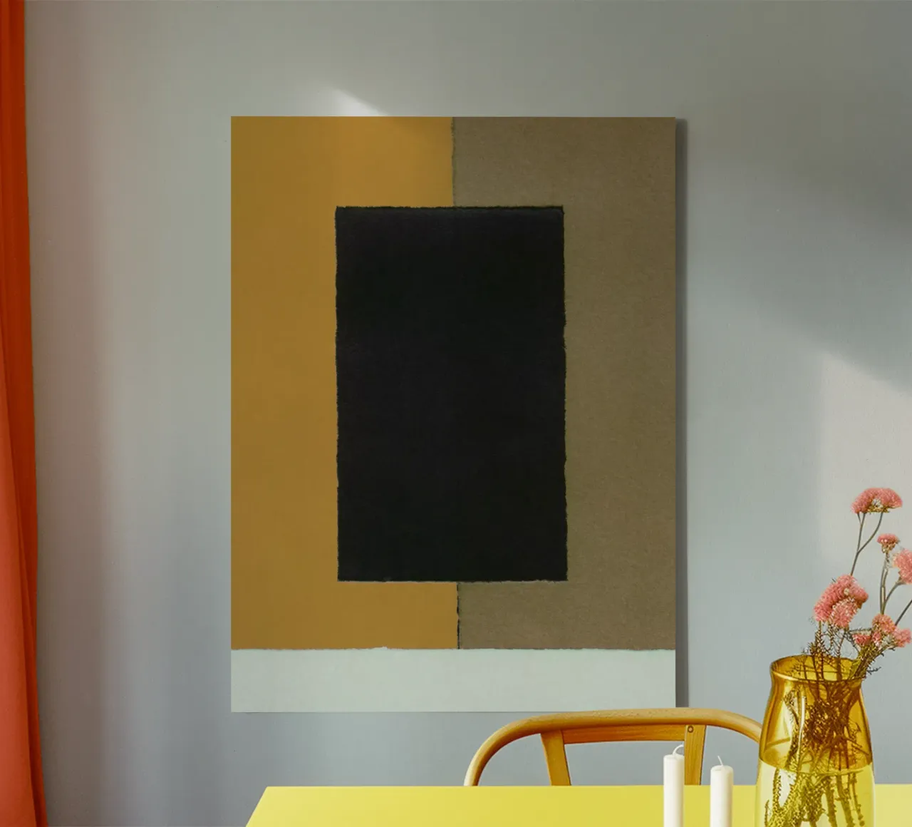 Alisa Galitsyna - Geometry of Colour 01 canvas with Floater frame by The Artcircle