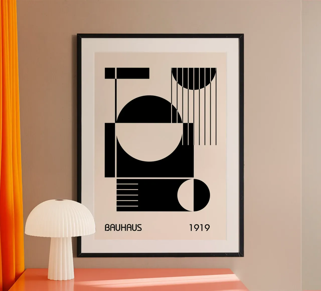 Bauhaus 1919 Forme geometriche astratte in bianco e nero carta hahnemühle da Grungeo