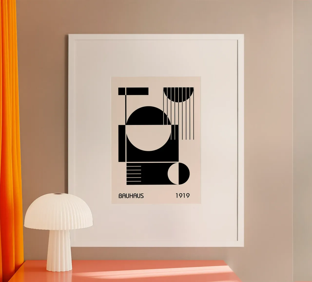 Bauhaus 1919 Forme geometriche astratte in bianco e nero carta hahnemühle da Grungeo
