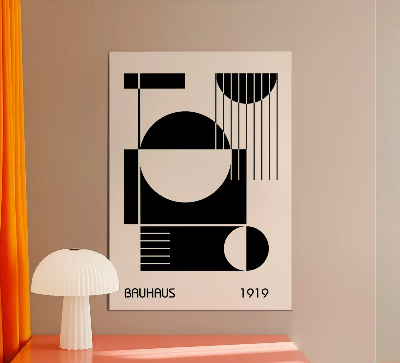 Bauhaus 1919 Forme geometriche astratte in bianco e nero carta hahnemühle da Grungeo