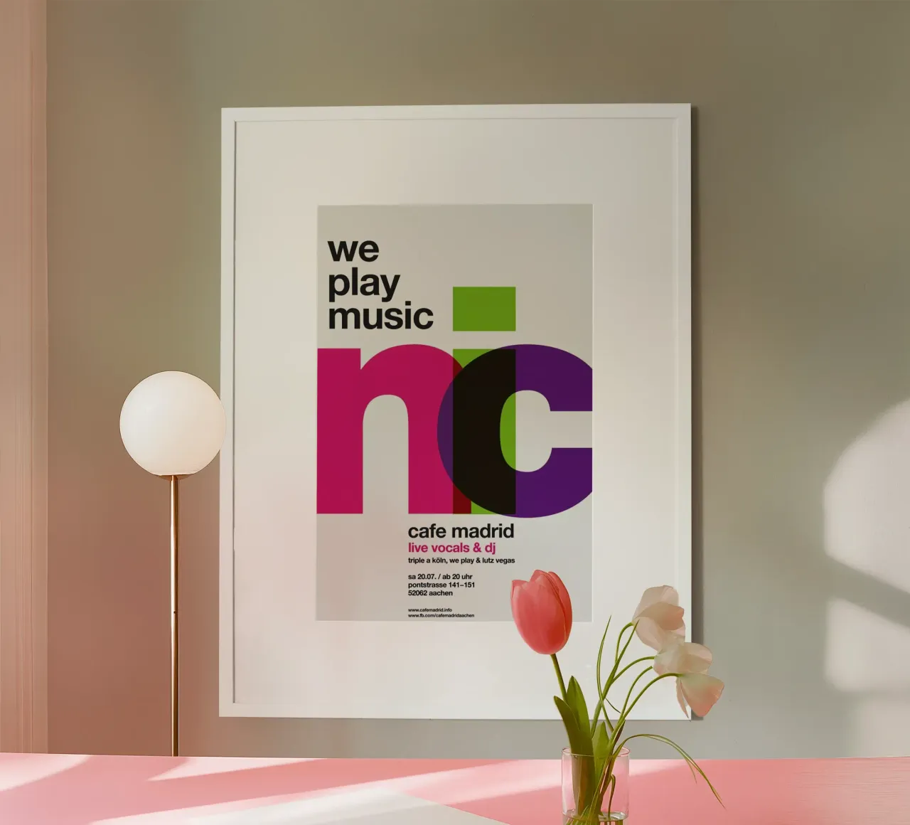 We Play Music poster da Stephan Kochs