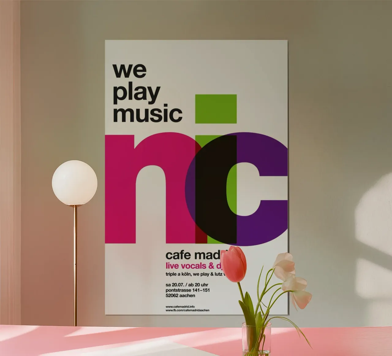 We Play Music poster da Stephan Kochs