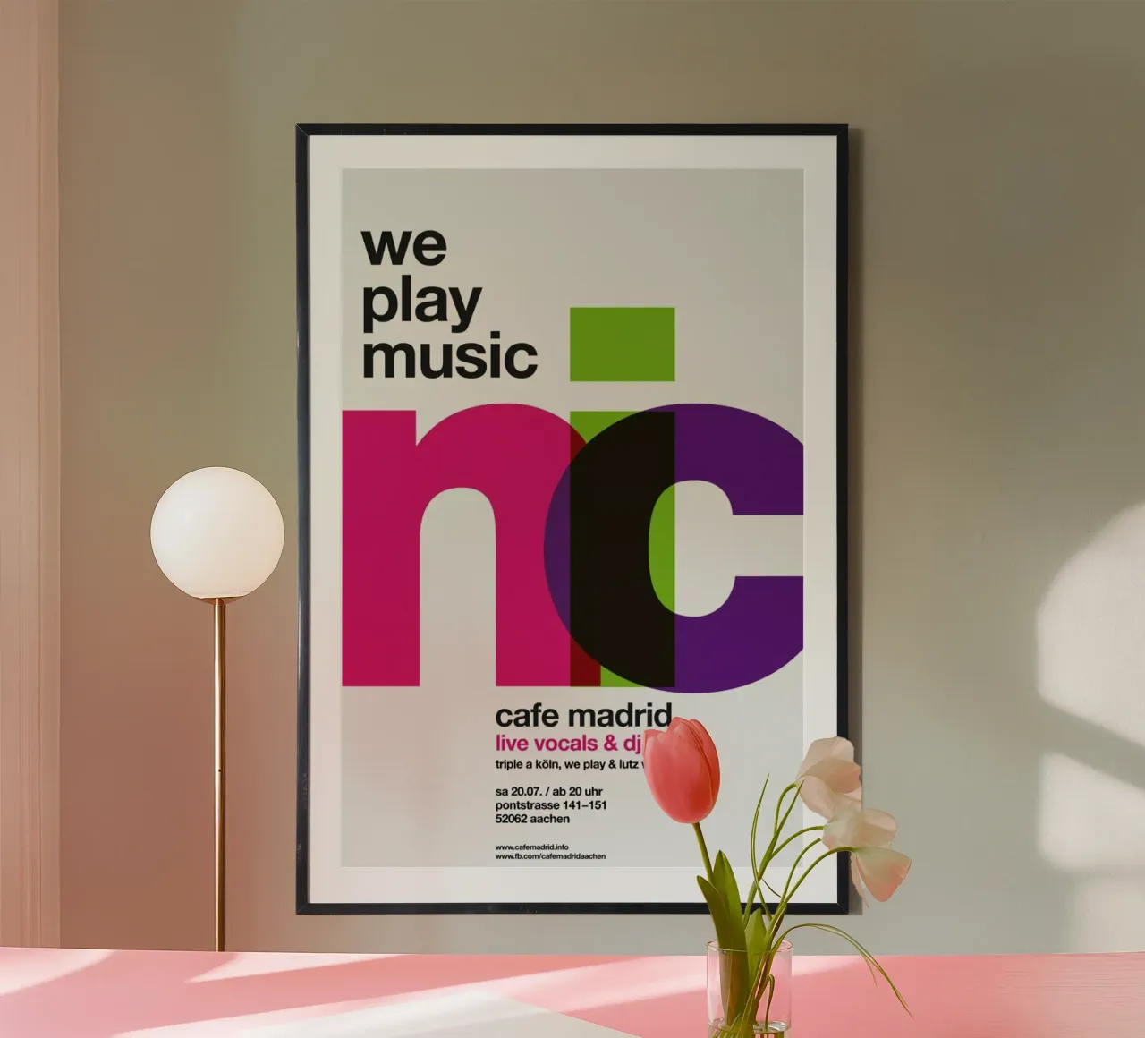 We Play Music poster da Stephan Kochs