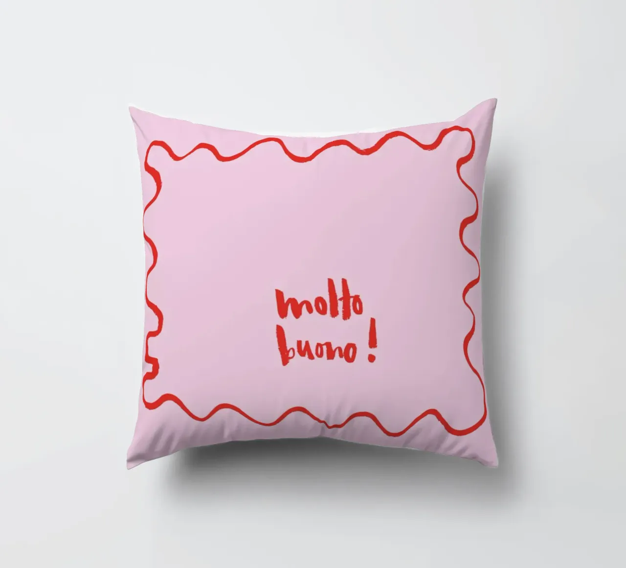 Molto buono decorative cushion by Brushmeetspaper