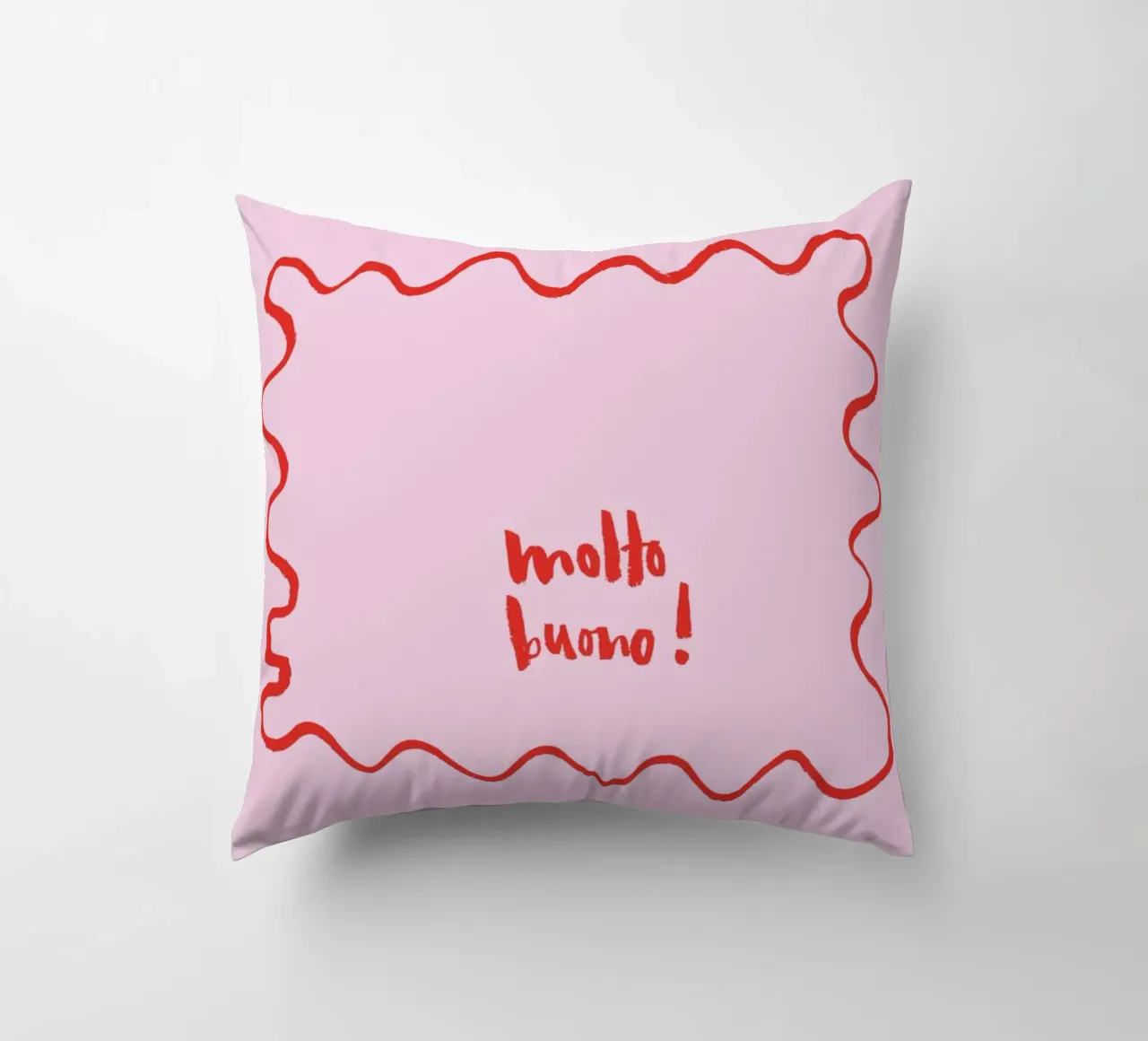 Molto buono decorative cushion by Brushmeetspaper