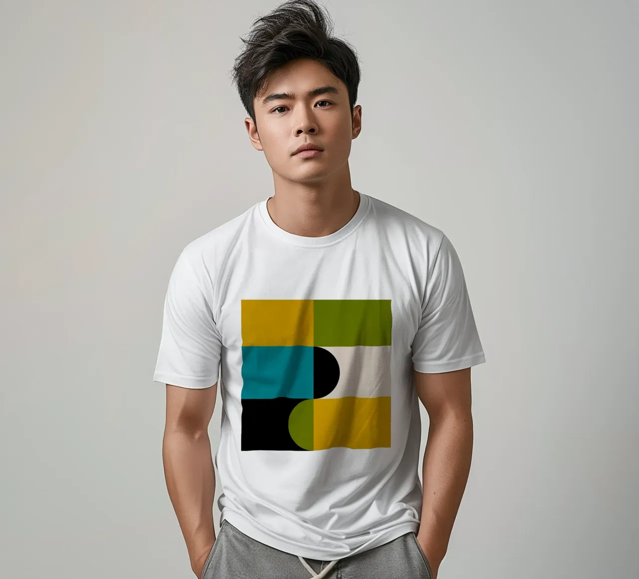 Bold Shapes Blocks Moderna t-shirt da TijanaArtStudio88