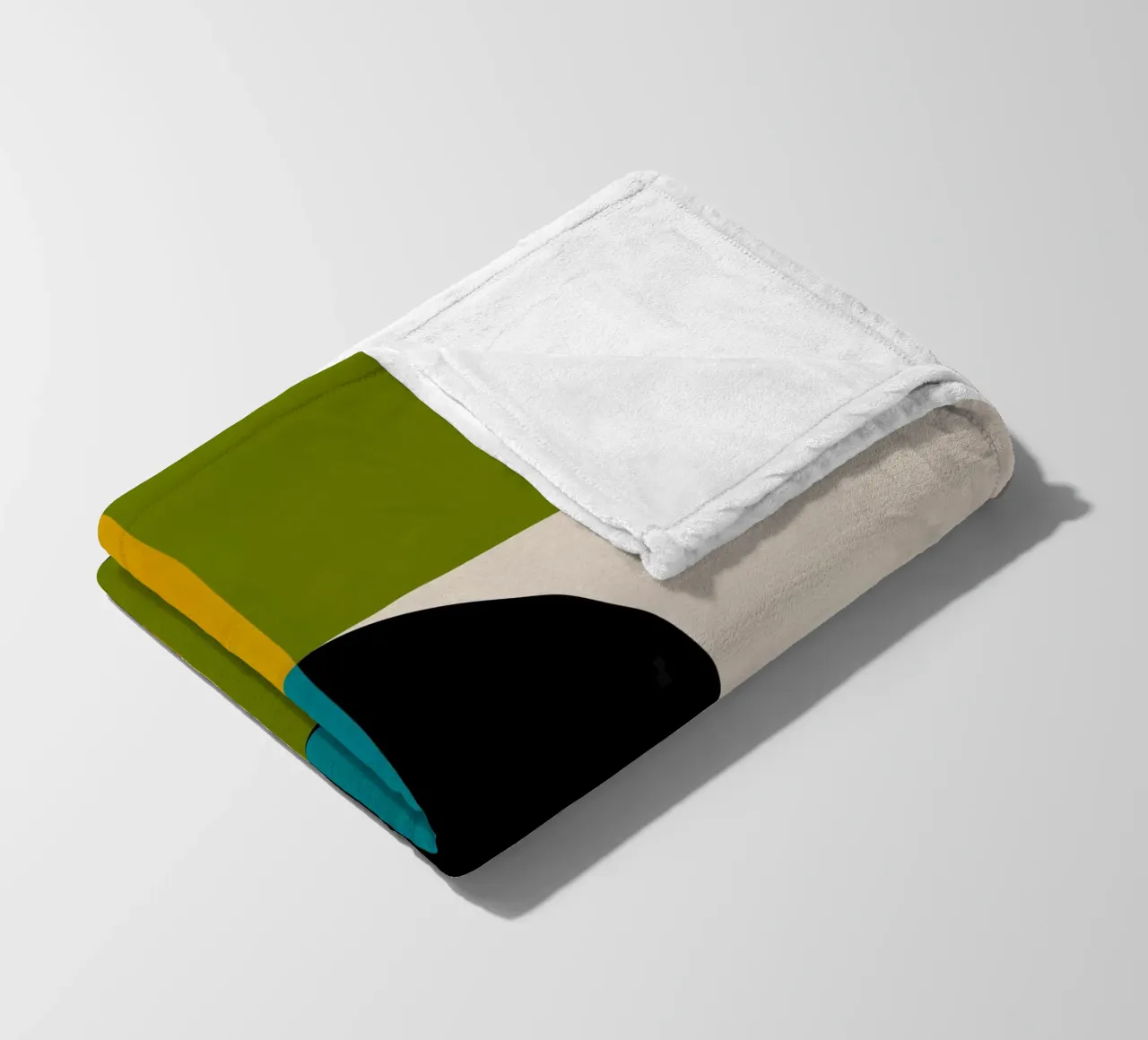 Bold Shapes Blocks Moderna coperta in pile da TijanaArtStudio88