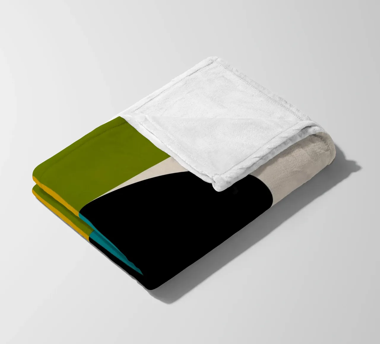 Bold Shapes Blocks Moderna coperta in pile da TijanaArtStudio88