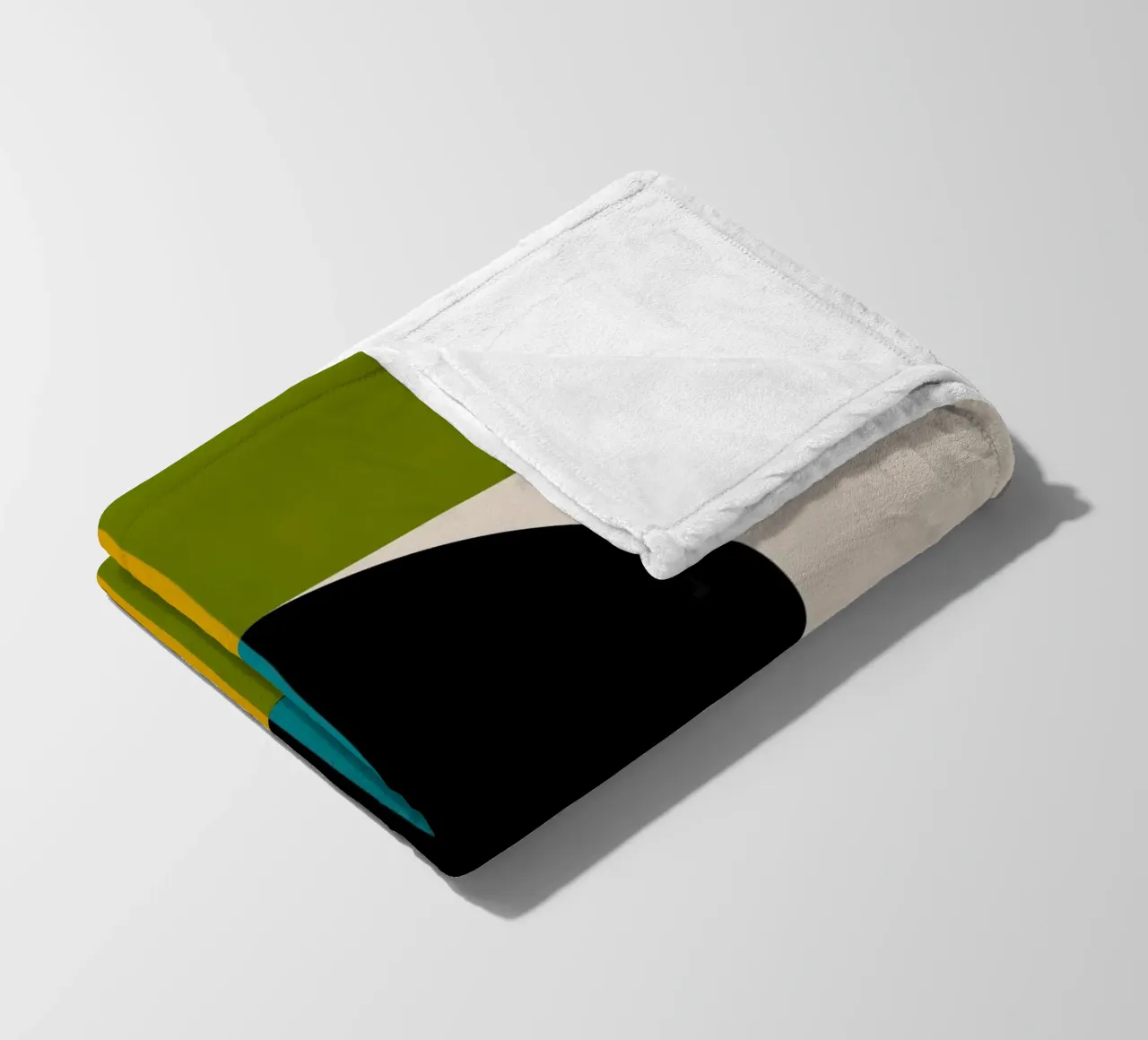 Bold Shapes Blocks Moderna coperta in pile da TijanaArtStudio88