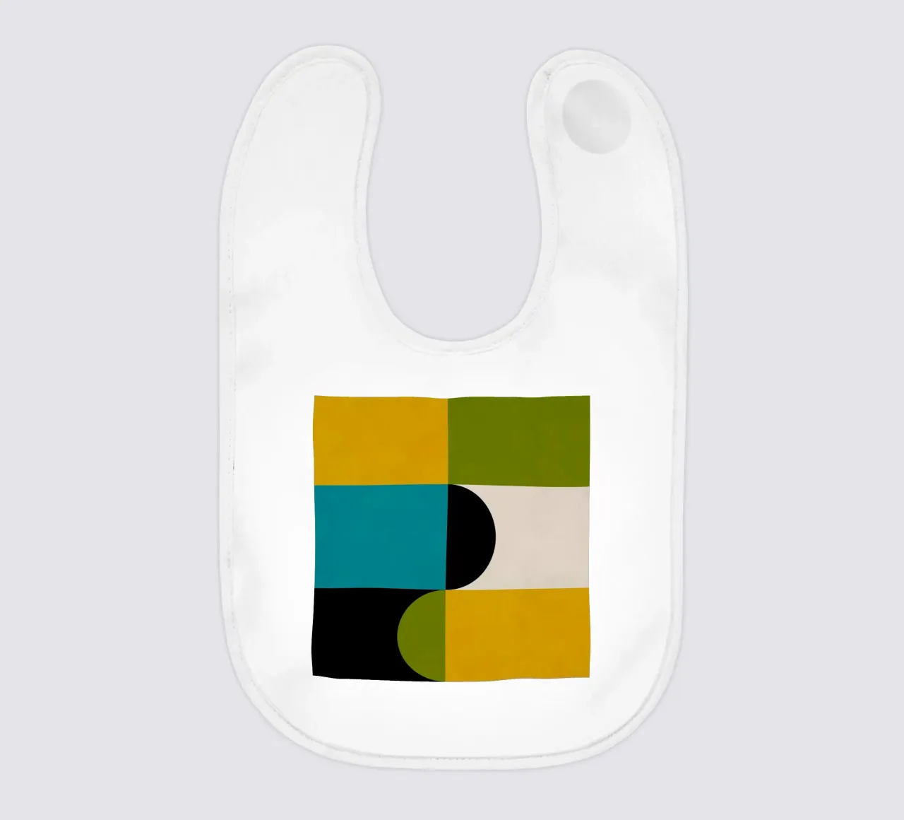 Bold Shapes Blocks Moderna bavaglino da TijanaArtStudio88