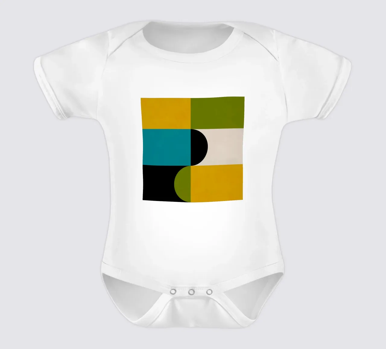 Bold Shapes Blocks Moderna body neonato maniche corte da TijanaArtStudio88