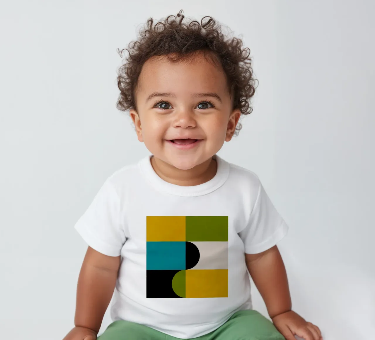 Bold Shapes Blocks Moderna maglietta neonato da TijanaArtStudio88