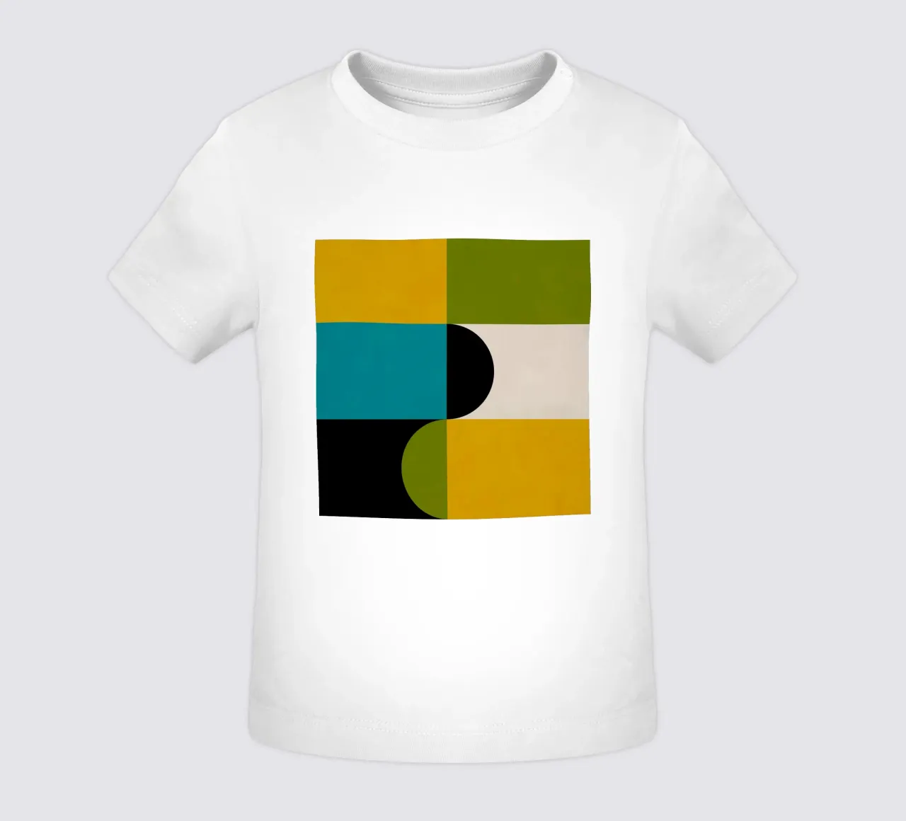Bold Shapes Blocks Moderna maglietta neonato da TijanaArtStudio88