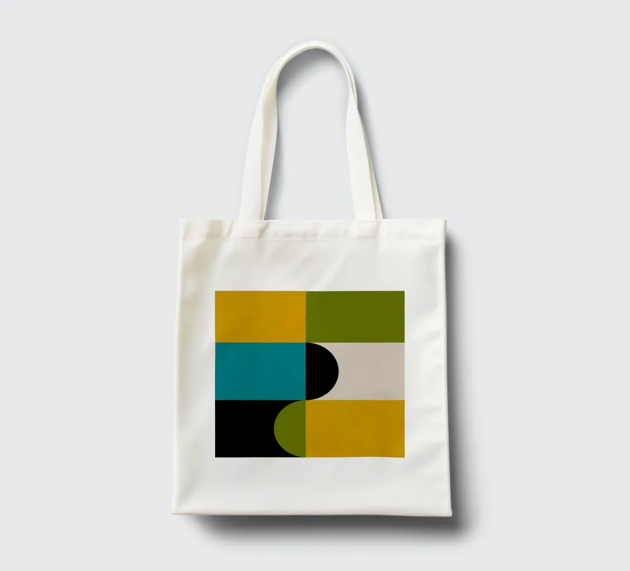 Bold Shapes Blocks Moderna borsa in juta da TijanaArtStudio88