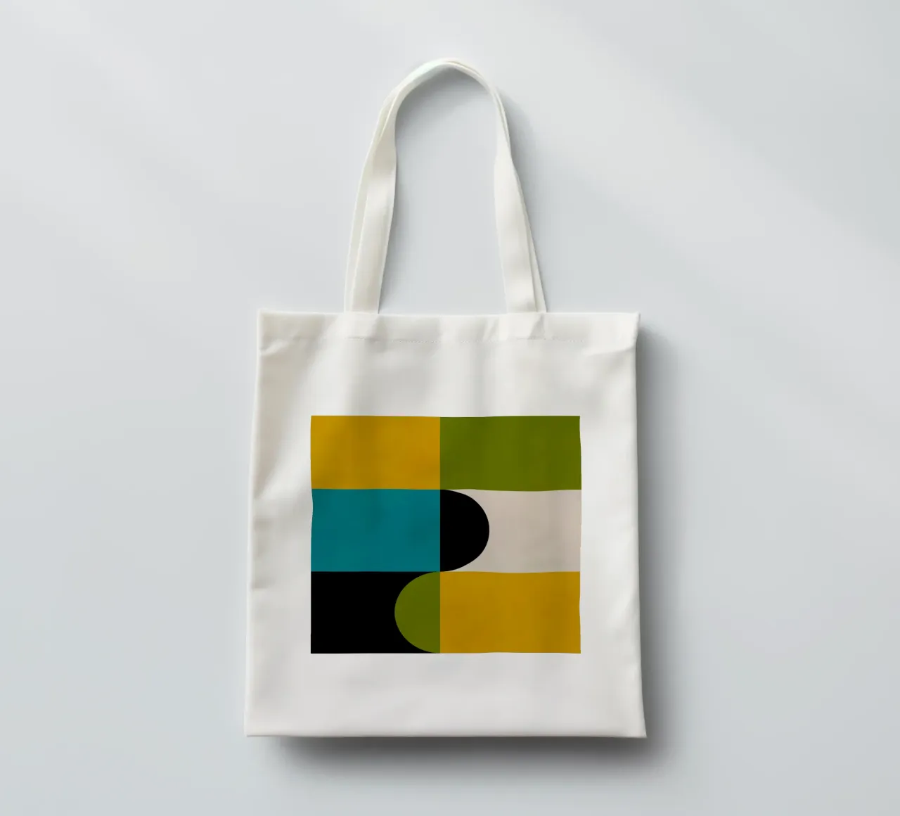 Bold Shapes Blocks Moderna borsa in juta da TijanaArtStudio88