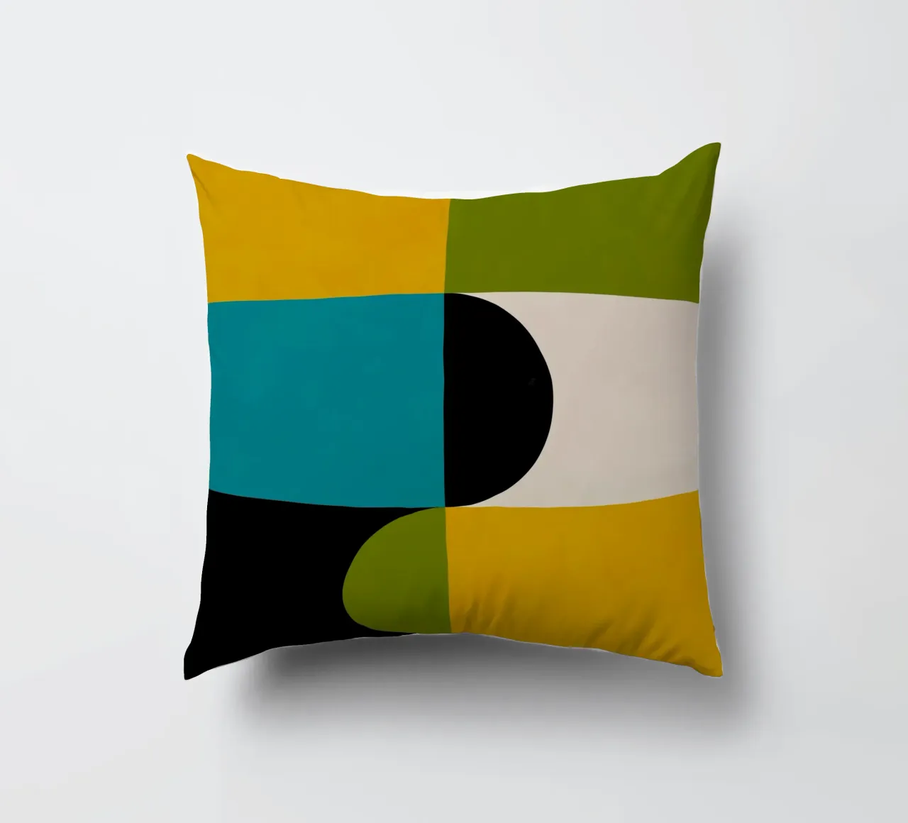 Bold Shapes Blocks Moderna cuscino da TijanaArtStudio88