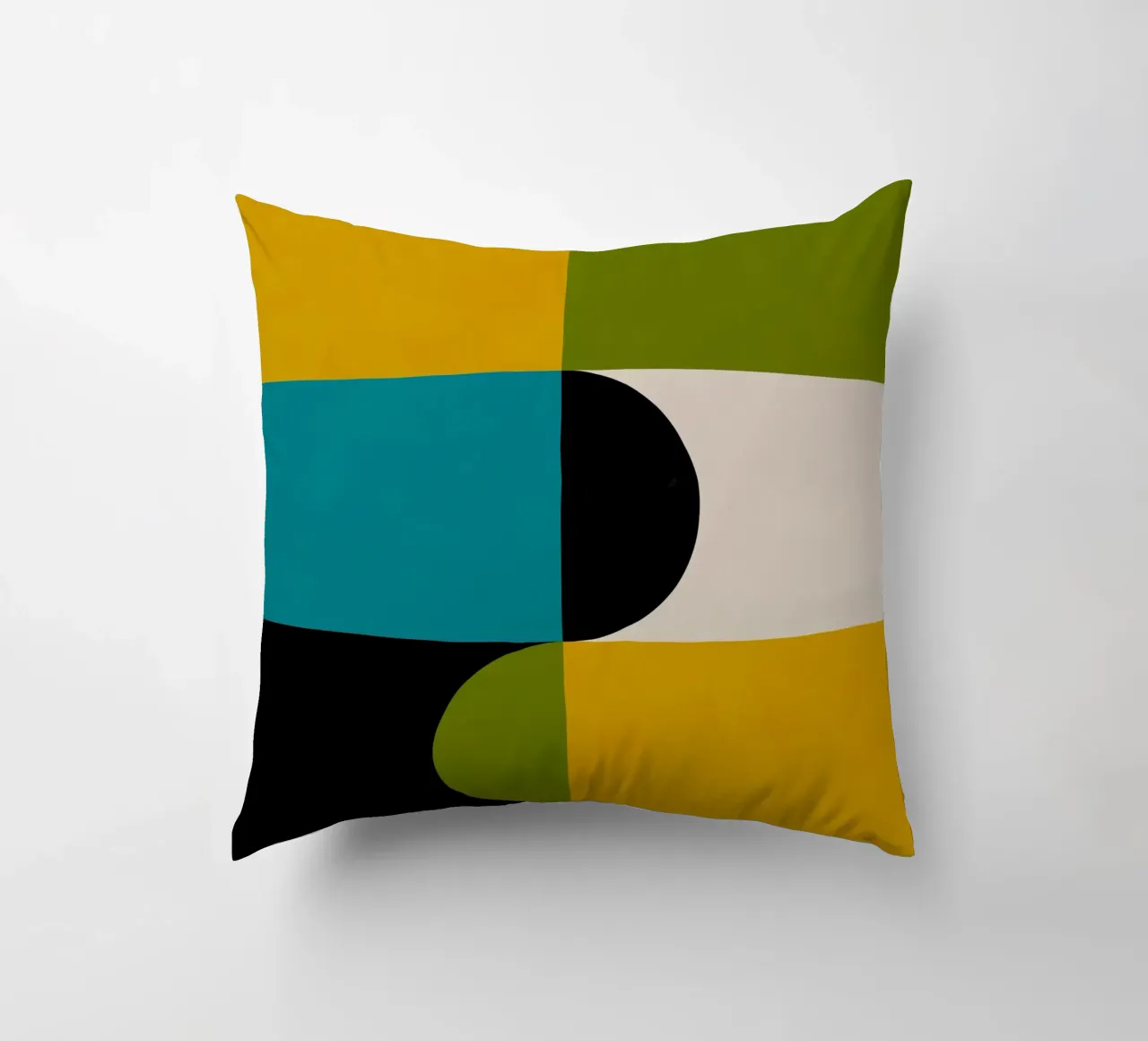 Bold Shapes Blocks Moderna cuscino da TijanaArtStudio88