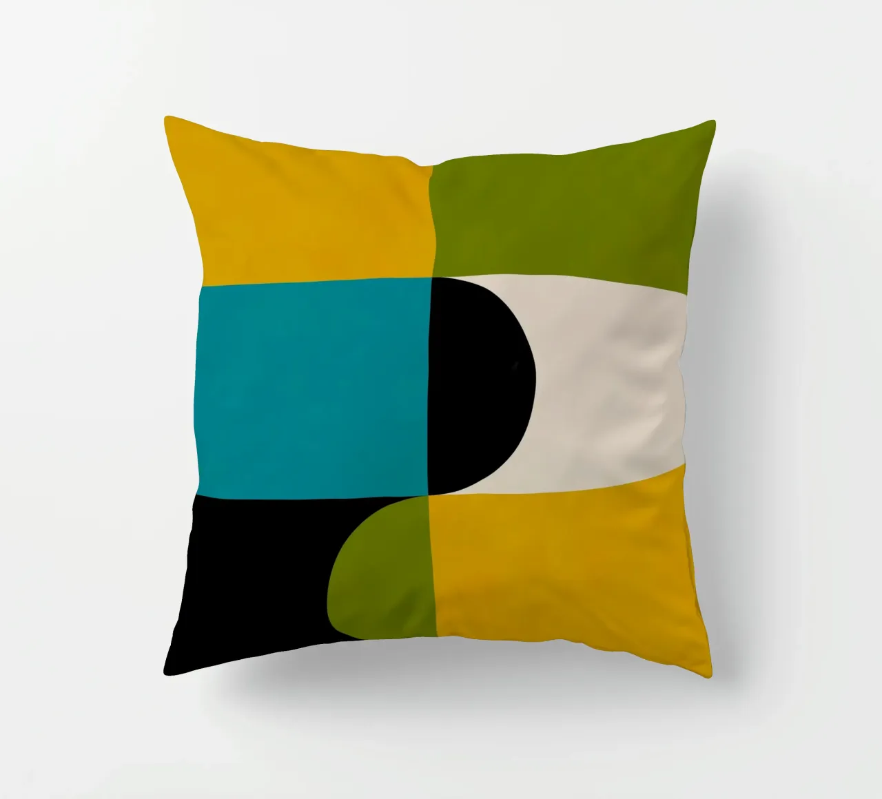 Bold Shapes Blocks Moderna cuscino da TijanaArtStudio88