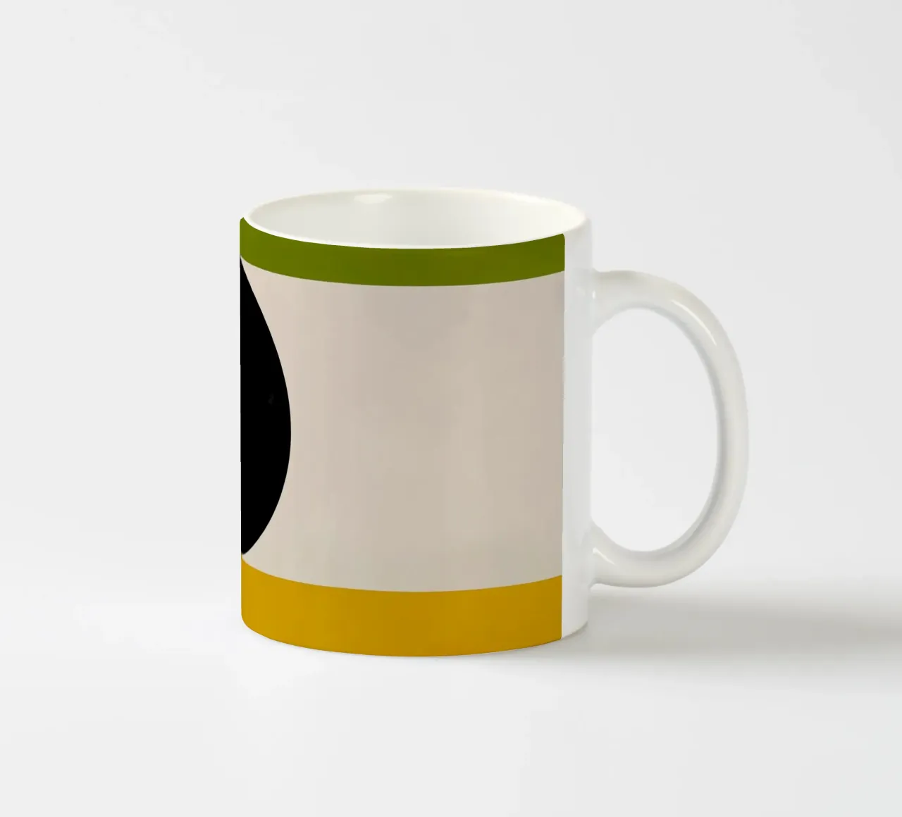 Bold Shapes Blocks Moderna keramische mok van TijanaArtStudio88