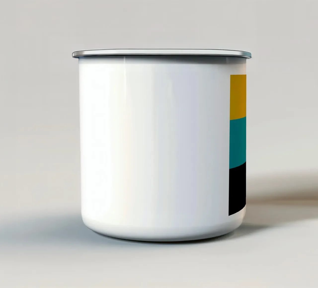 Bold Shapes Blocks Moderna emaille mok van TijanaArtStudio88