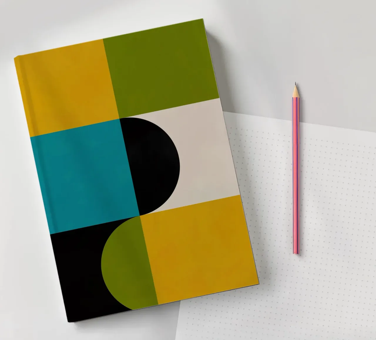 Bold Shapes Blocks Moderna diario da TijanaArtStudio88