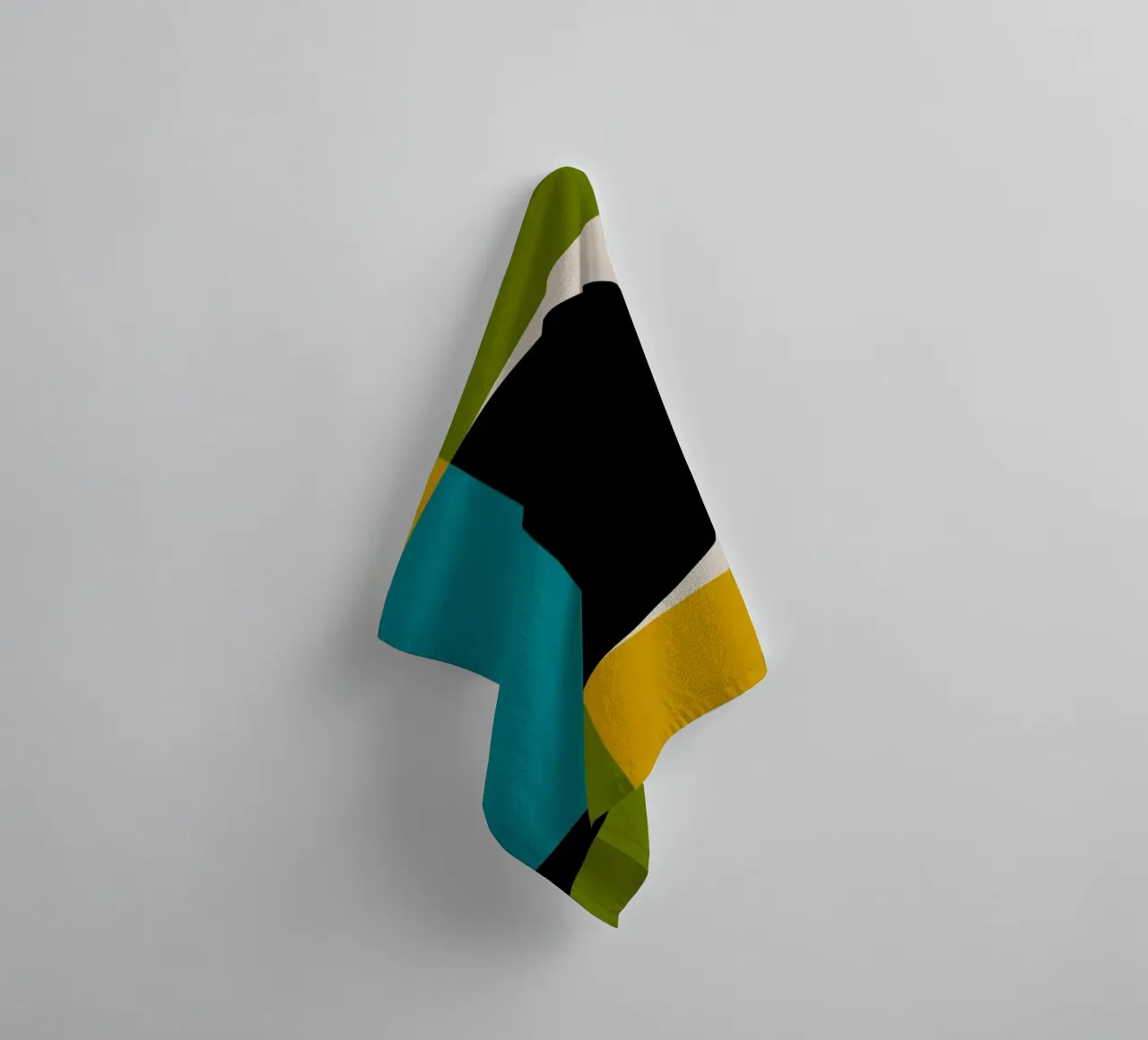 Bold Shapes Blocks Moderna serviette de bain de TijanaArtStudio88