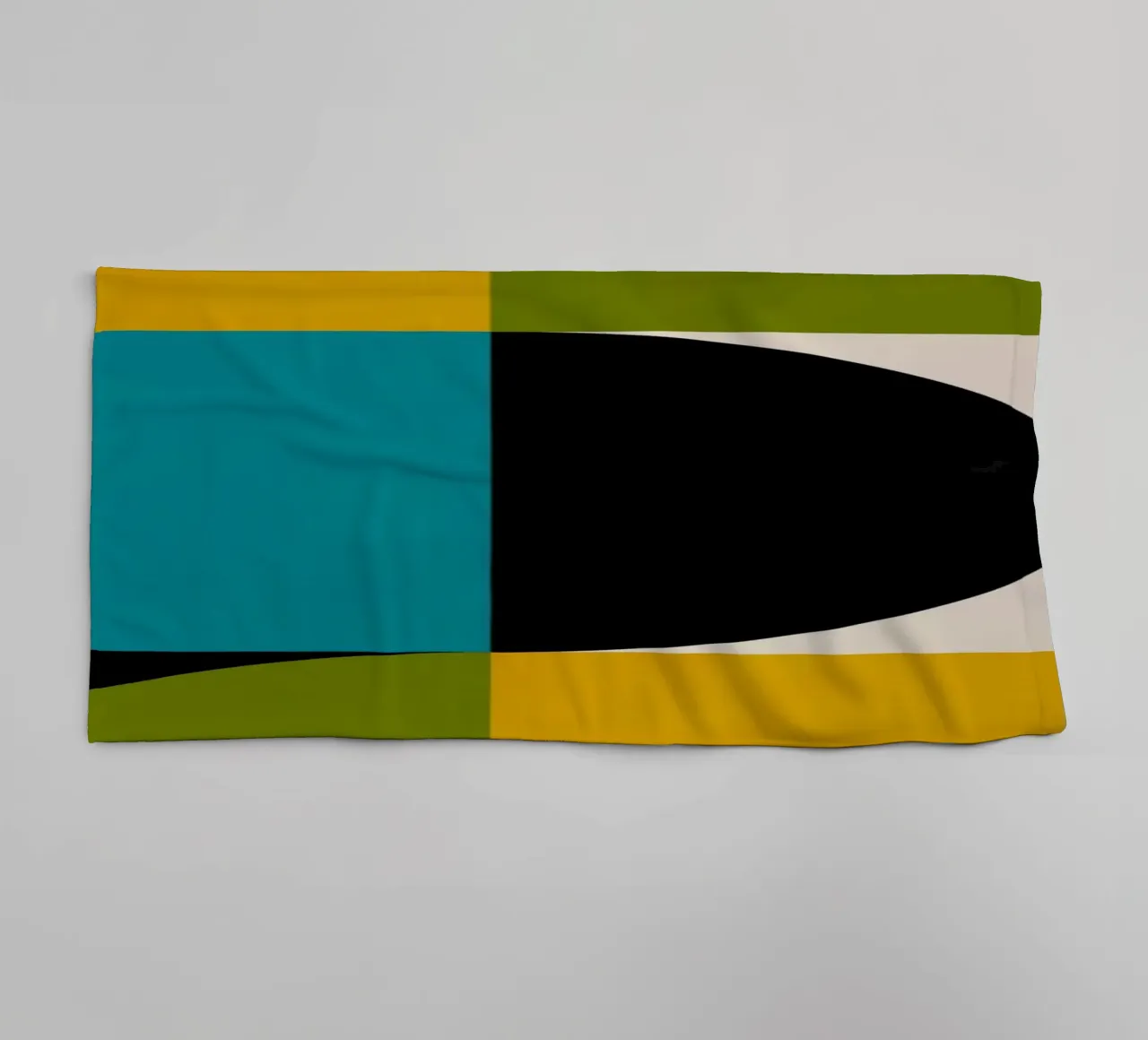 Bold Shapes Blocks Moderna serviette de bain de TijanaArtStudio88