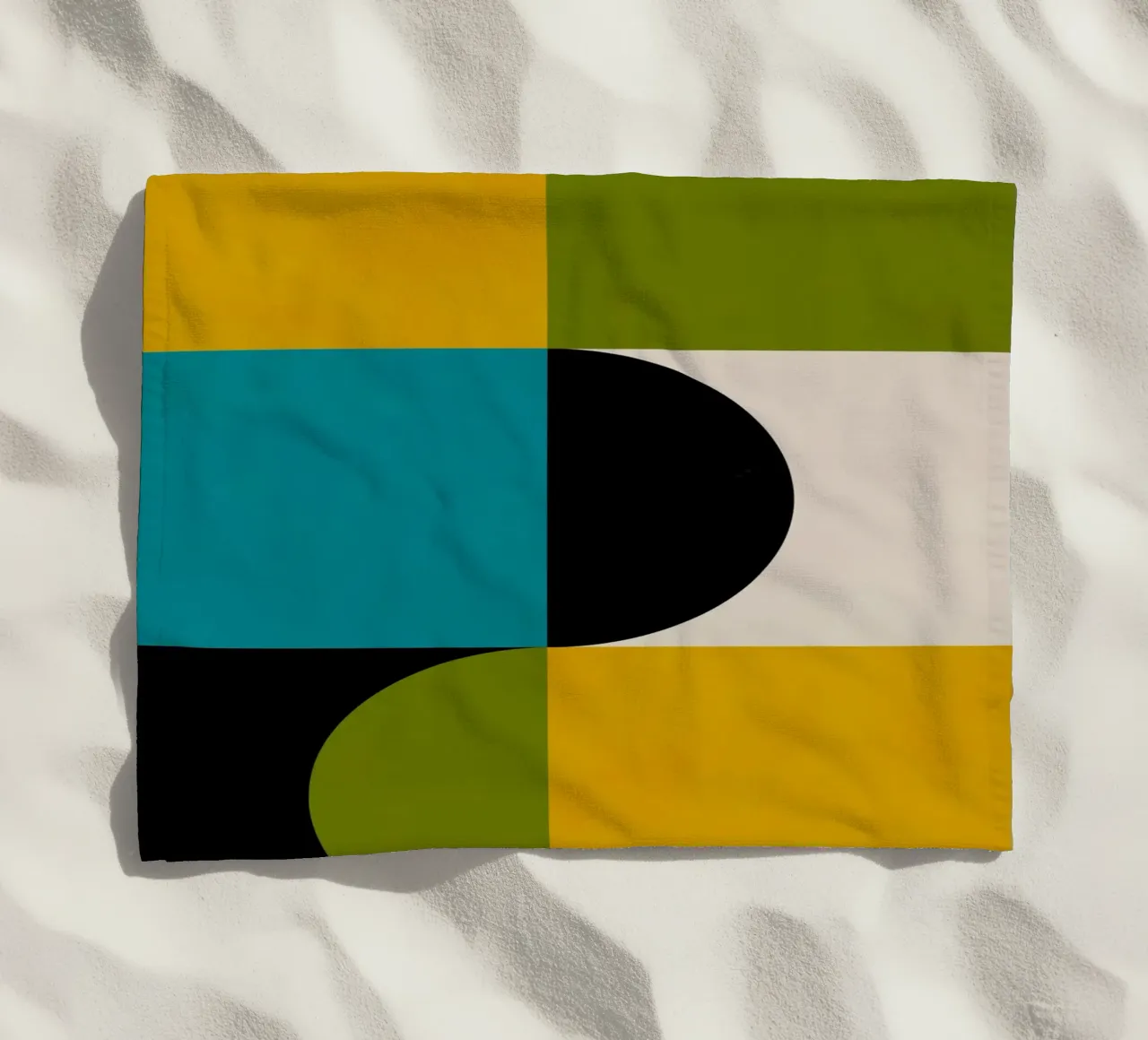 Bold Shapes Blocks Moderna telo mare da TijanaArtStudio88