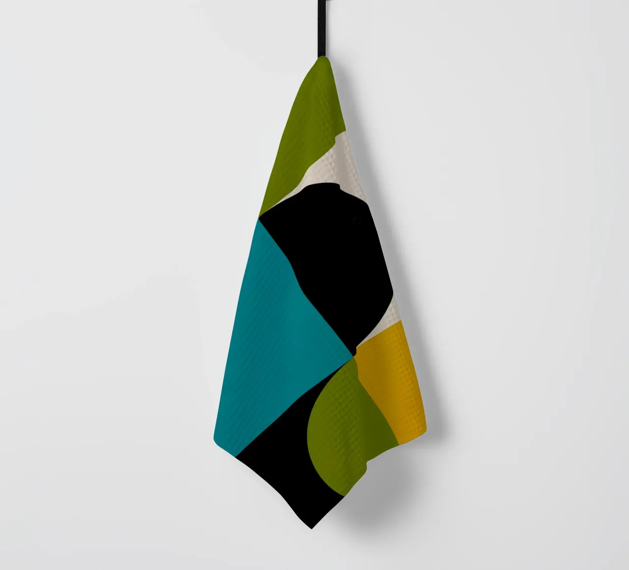 Bold Shapes Blocks Moderna torchon de TijanaArtStudio88