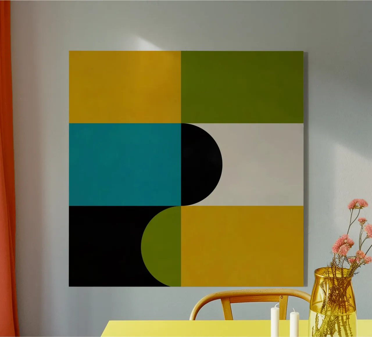 Bold Shapes Blocks Moderna metacrilato de TijanaArtStudio88