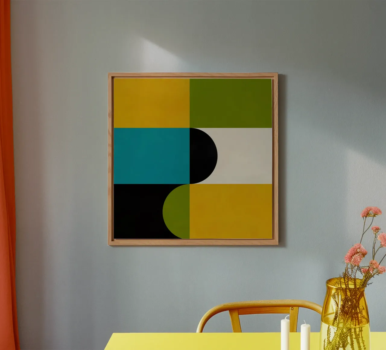 Bold Shapes Blocks Moderna alluminio dibond da TijanaArtStudio88
