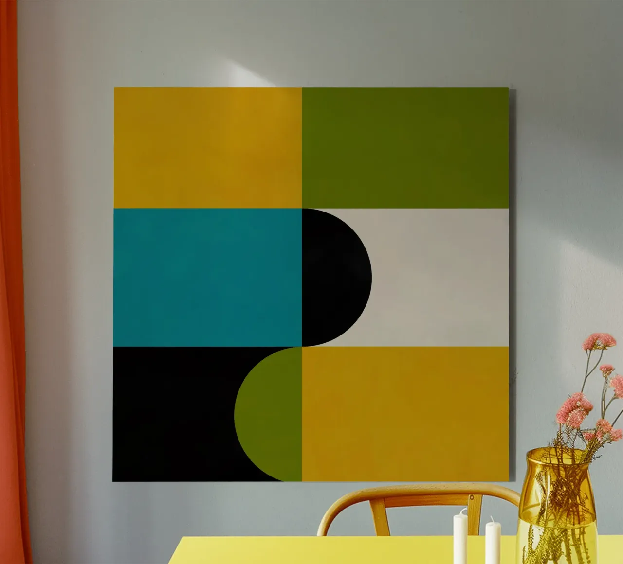 Bold Shapes Blocks Moderna alluminio dibond da TijanaArtStudio88