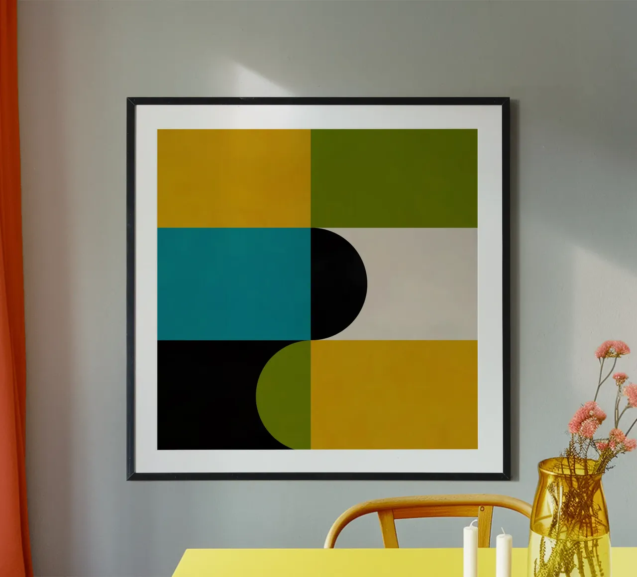 Bold Shapes Blocks Moderna hahnemühle de TijanaArtStudio88