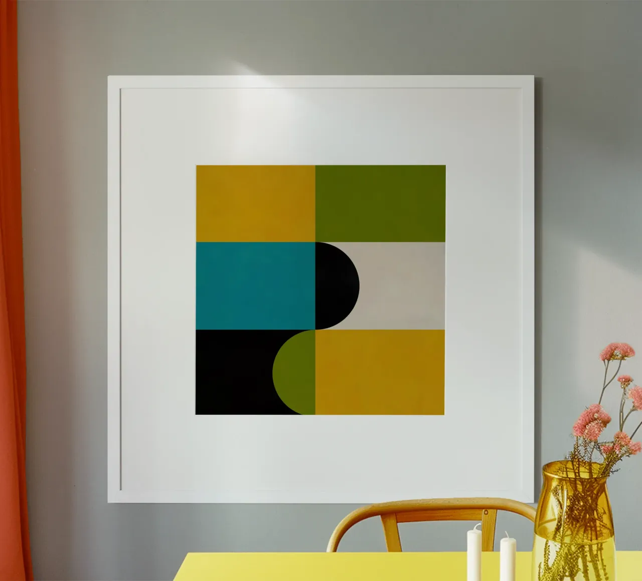 Bold Shapes Blocks Moderna hahnemühle de TijanaArtStudio88