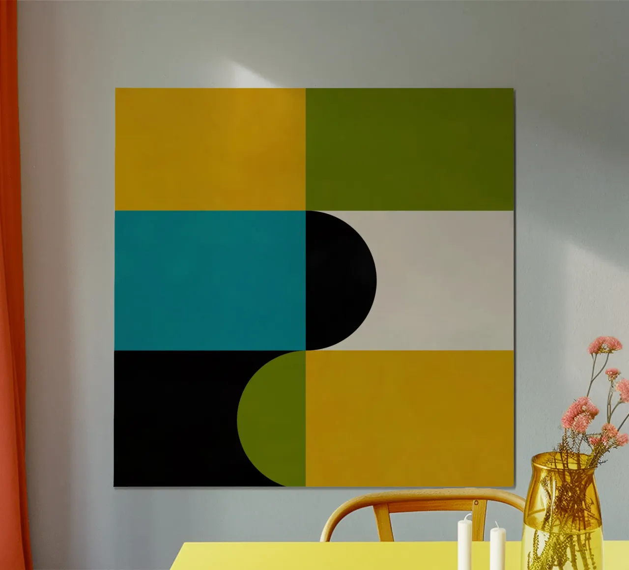 Bold Shapes Blocks Moderna hahnemühle de TijanaArtStudio88