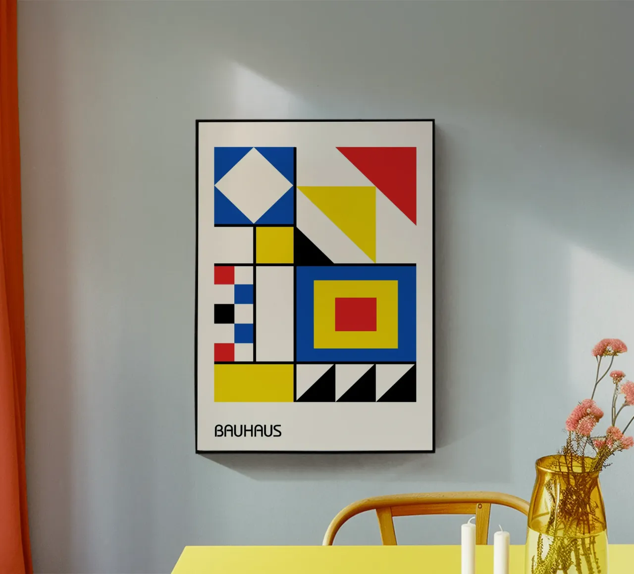 Composizione Bauhaus De Stijl - Forme geometriche astratte plexiglass da Grungeo