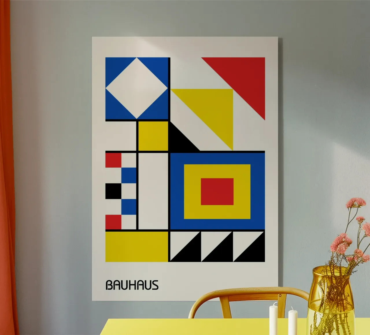 Composizione Bauhaus De Stijl - Forme geometriche astratte plexiglass da Grungeo