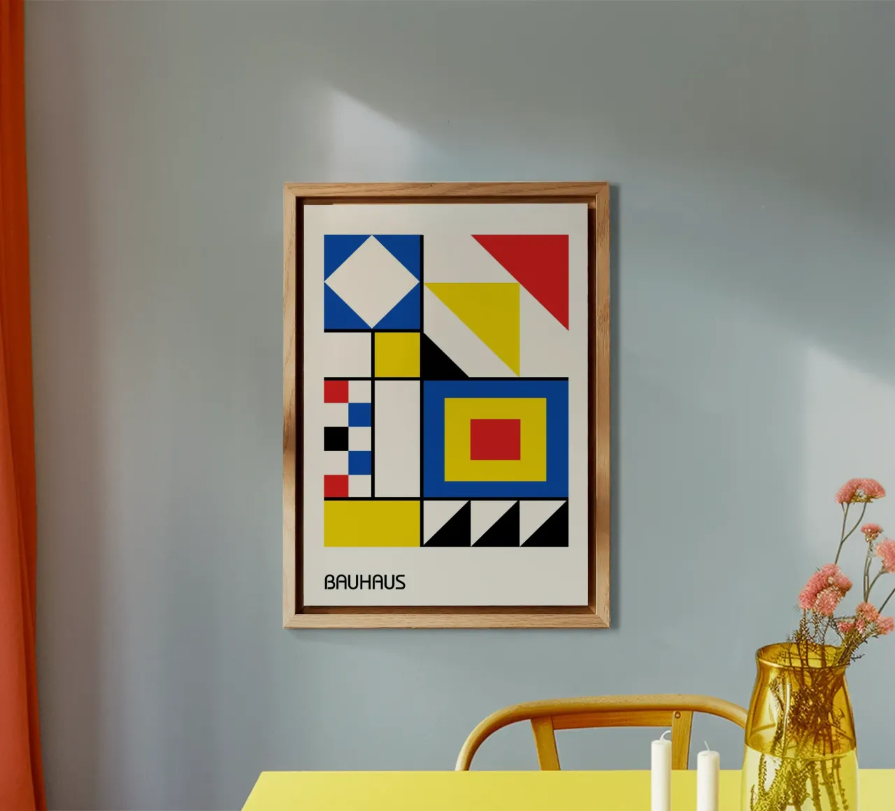 Composizione Bauhaus De Stijl - Forme geometriche astratte alluminio dibond da Grungeo