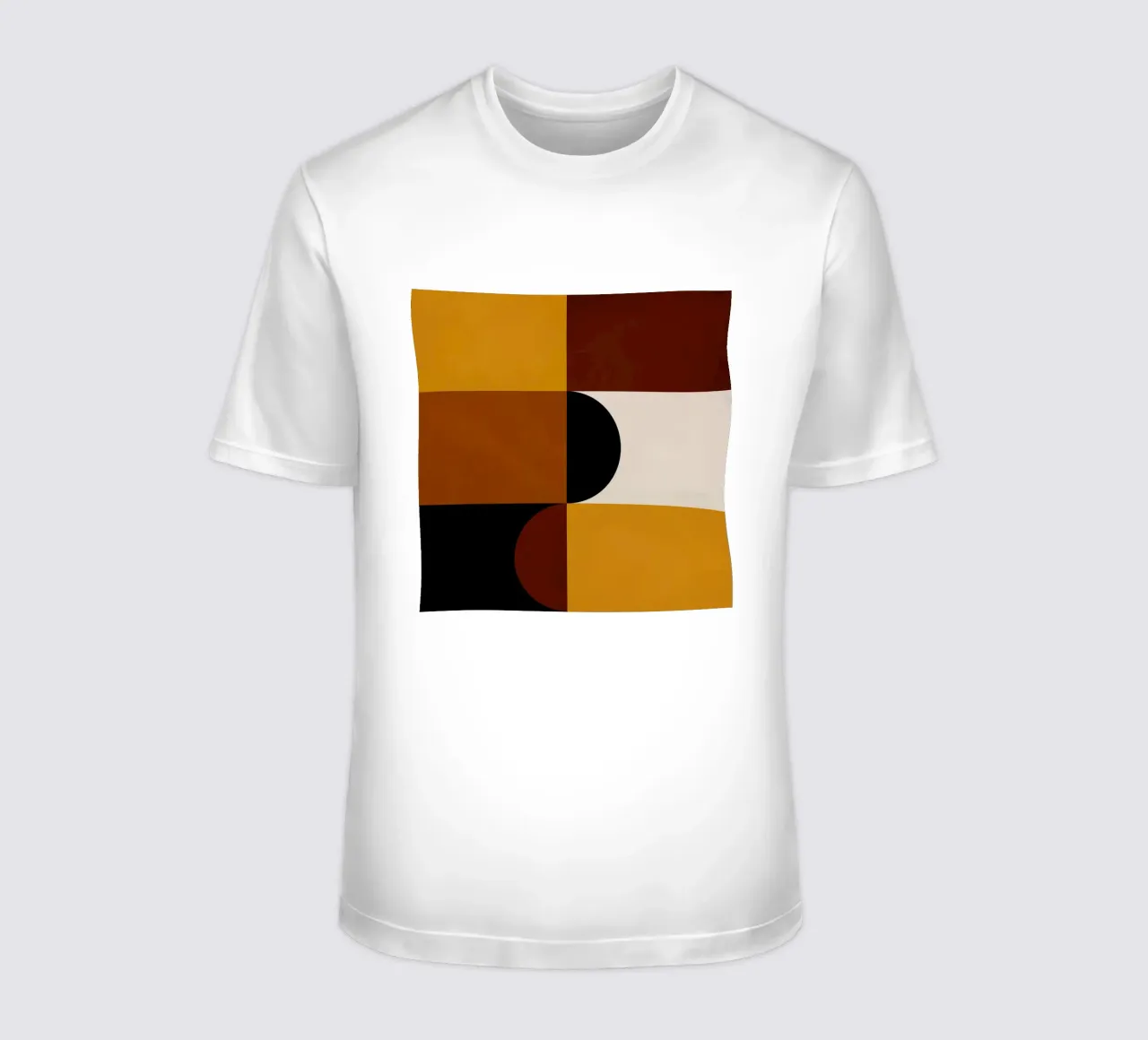 Cozy Bold Shapes Blocks Moderna t-shirt da TijanaArtStudio88