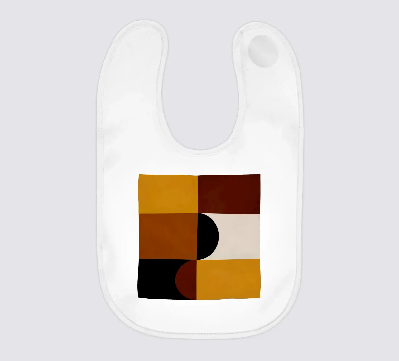 Cozy Bold Shapes Blocks Moderna bavaglino da TijanaArtStudio88