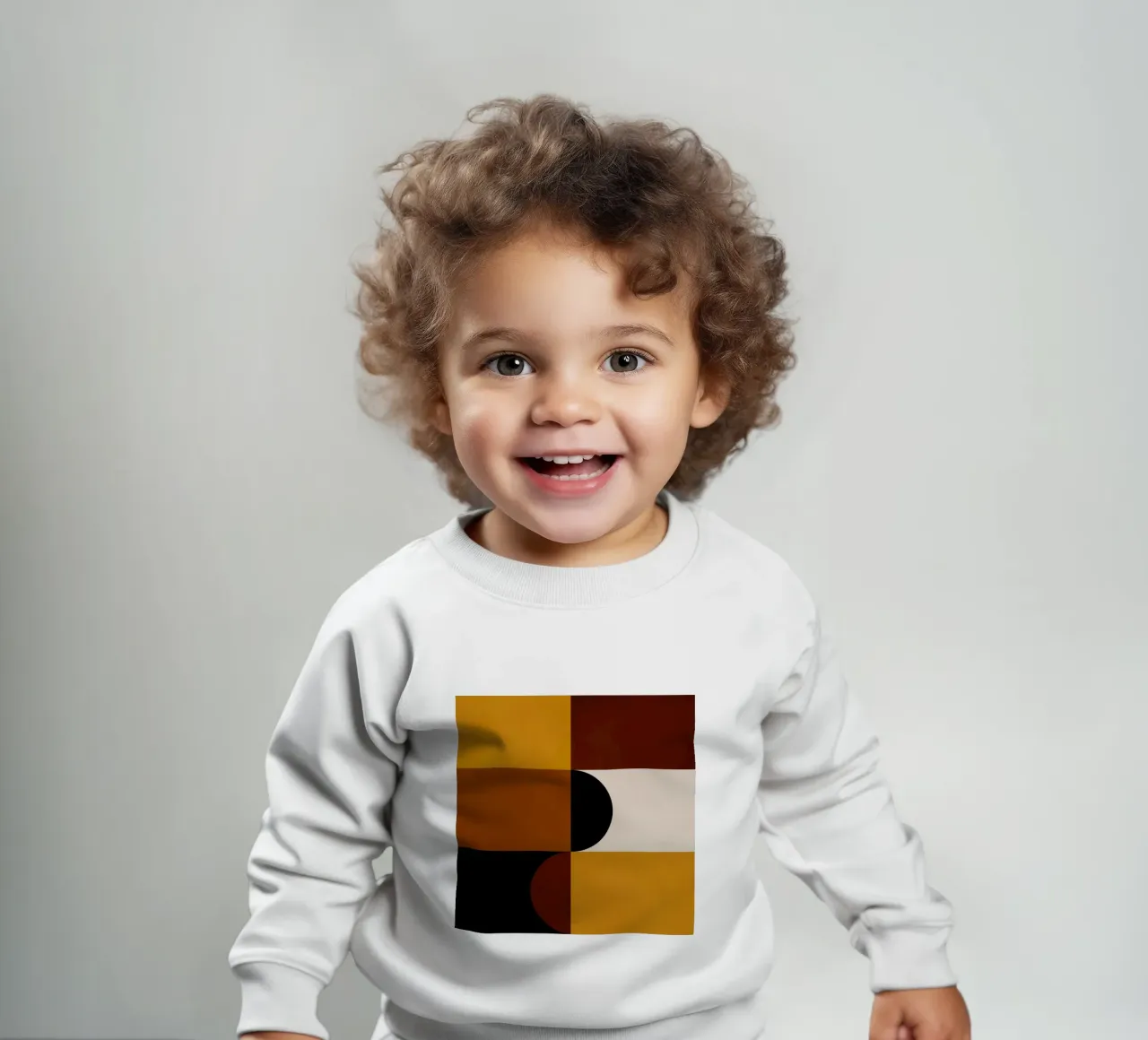 Cozy Bold Shapes Blocks Moderna sudadera de bebé de TijanaArtStudio88